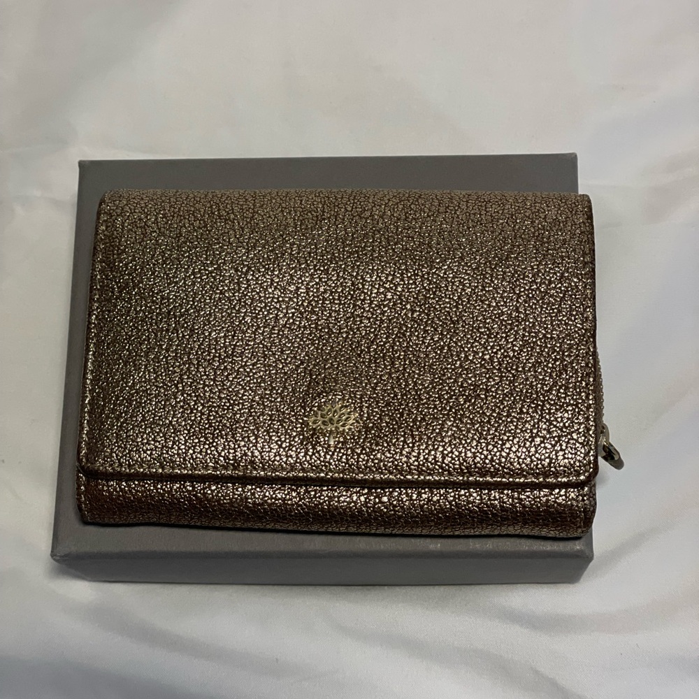 Mulberry French Purse - leather color mushroom